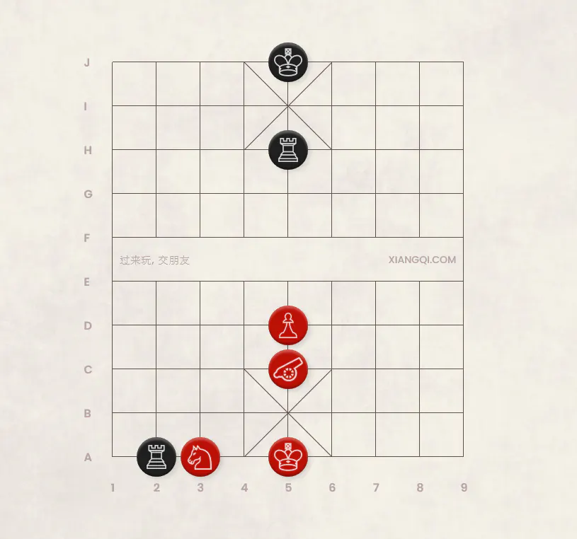 Diagram 6 Examples of Skewers by the Chariot and Cannon