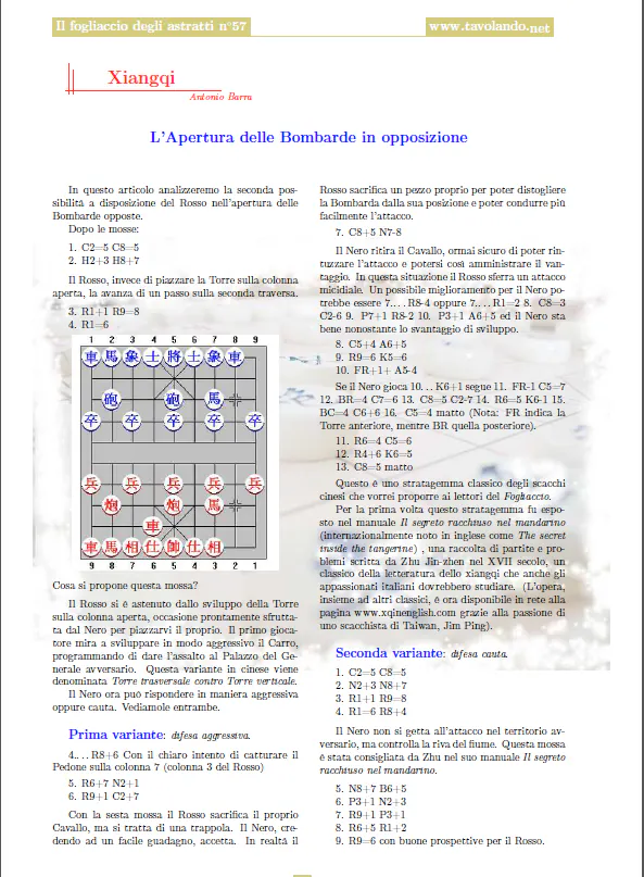 Diagram 2 Snapshot of article written by Antonio Il Fogliaccio degli astratti 