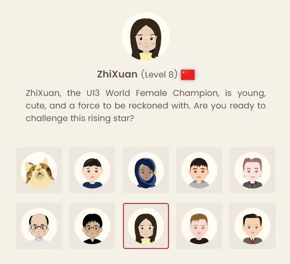 A picture showing the ZhiXuan bot in xiangqi.com